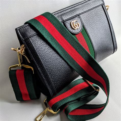 gucci purse with green and red strap|Gucci purse shoulder strap.